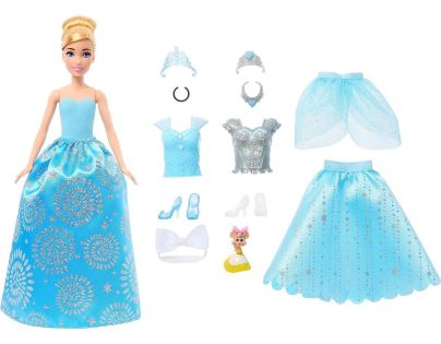 Mattel Disney Princess Panenka s královskými šaty a doplňky Popelka