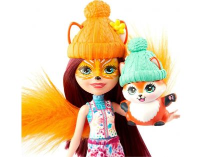 Mattel Enchantimals herní set na saních s liškou
