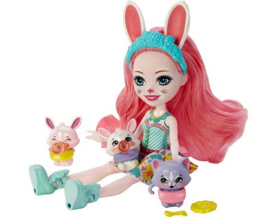 Mattel Enchantimals Panenka a miminka Bree Zajíčková 15 cm
