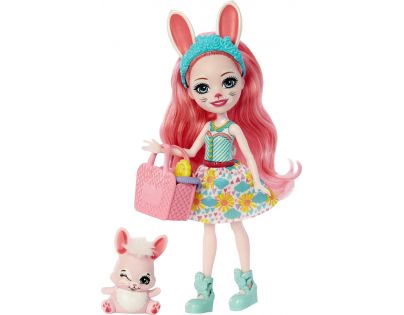 Mattel Enchantimals Panenka a miminka Bree Zajíčková 15 cm