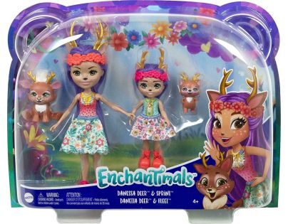 Mattel Enchantimals Panenka a setřička Danessa Deer a Sprint