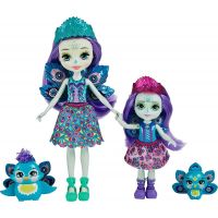 Mattel Enchantimals panenka a setřička Patter Peacock a Flap