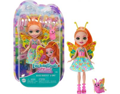 Mattel Enchantimals panenka a zvířátko Belisse Motýlková a Dart 15 cm