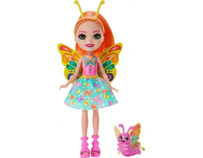 Mattel Enchantimals panenka a zvířátko Belisse Motýlková a Dart 15 cm