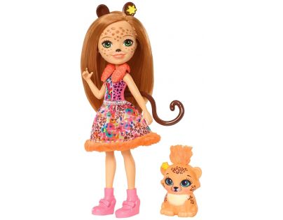 Mattel Enchantimals panenka a zvířátko Cherish Cheetah a Quick-Quick