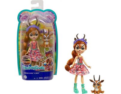 Mattel Enchantimals panenka a zvířátko Gabriela Gazelle a Racer