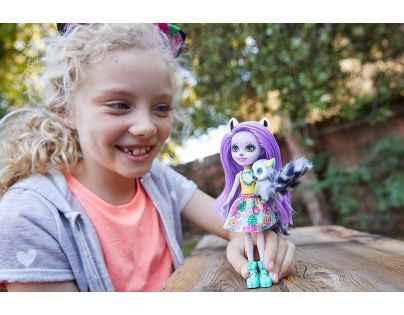 Mattel Enchantimals panenka a zvířátko Larissa Lemur a Ringlet