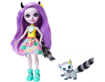 Mattel Enchantimals panenka a zvířátko Larissa Lemur a Ringlet