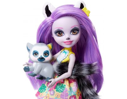 Mattel Enchantimals panenka a zvířátko Larissa Lemur a Ringlet