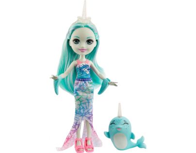 Mattel Enchantimals panenka a zvířátko Naddie Narwhal a Sword