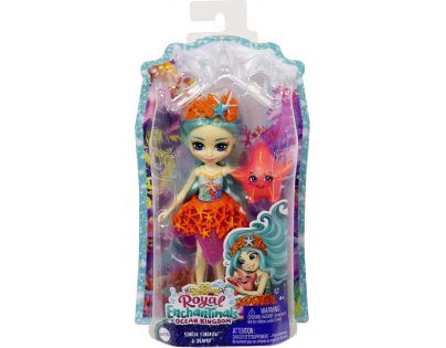 Mattel Enchantimals Panenka a zvířátko Royal Ocean Kingdom Staria Starfish a Beamy