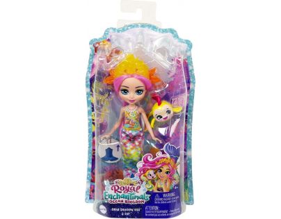 Mattel Enchantimals Panenka a zvířátko Royal Ocean Kingdom zlatá rybka