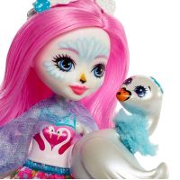 Mattel Enchantimals panenka a zvířátko Saffi Swan a Poise 2
