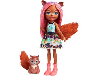 Mattel Enchantimals panenka a zvířátko Sancha Squirrel a Stumper