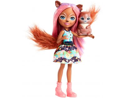 Mattel Enchantimals panenka a zvířátko Sancha Squirrel a Stumper