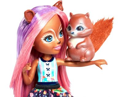 Mattel Enchantimals panenka a zvířátko Sancha Squirrel a Stumper
