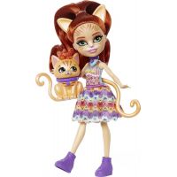 Mattel Enchantimals panenka a zvířátko Tarla Tabby a Cuddler 2