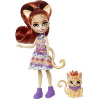 Mattel Enchantimals panenka a zvířátko Tarla Tabby a Cuddler