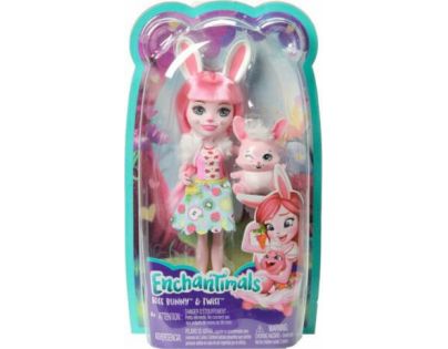 Mattel Enchantimals panenka se zvířátkem Bree Bunny a Twist