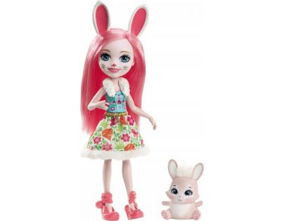 Mattel Enchantimals panenka se zvířátkem Bree Bunny