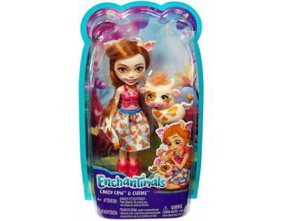 Mattel Enchantimals panenka se zvířátkem Cailey Cow a Curdle
