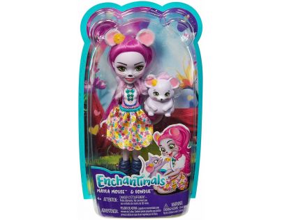 Mattel Enchantimals panenka se zvířátkem Mayla Mouse a Fondue