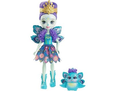 Mattel Enchantimals panenka se zvířátkem Patter Peacock