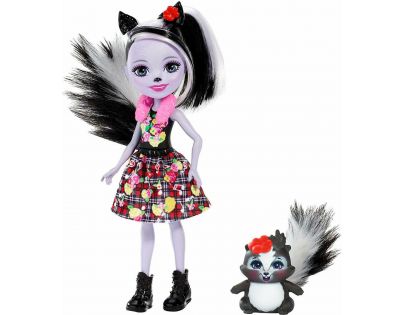 Mattel Enchantimals panenka se zvířátkem Sage Skunk a Caper