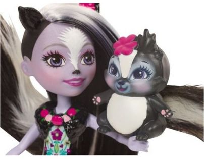 Mattel Enchantimals panenka se zvířátkem Sage Skunk