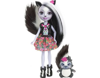 Mattel Enchantimals panenka se zvířátkem Sage Skunk