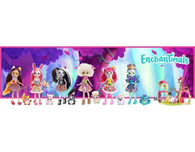 Mattel Enchantimals panenka se zvířátkem Sage Skunk