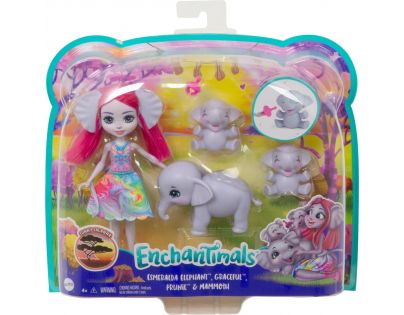 Mattel Enchantimals rodinka Sloni