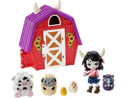 Mattel Enchantimals tajné útočiště nejlepších přátel Cow Cambrie Farmhouse