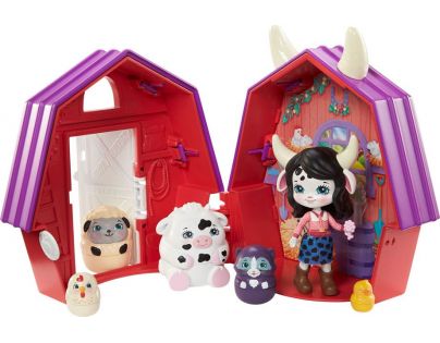 Mattel Enchantimals tajné útočiště nejlepších přátel Cow Cambrie Farmhouse