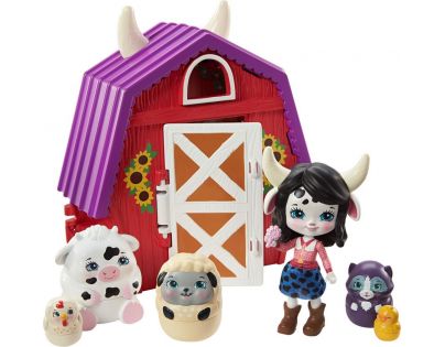Mattel Enchantimals tajné útočiště nejlepších přátel Cow Cambrie Farmhouse