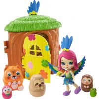 Mattel Enchantimals tajné útočiště nejlepších přátel Parrot Peeki Tree Hut 3