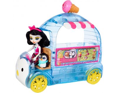 Mattel Enchantimals Zmrzlinový vozík s tučňákem
