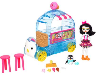 Mattel Enchantimals Zmrzlinový vozík s tučňákem