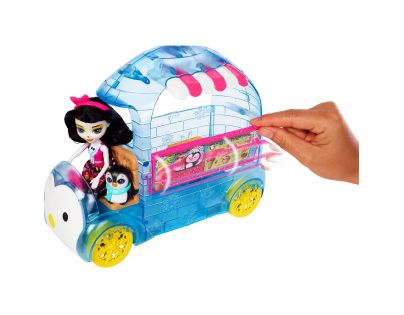 Mattel Enchantimals Zmrzlinový vozík s tučňákem
