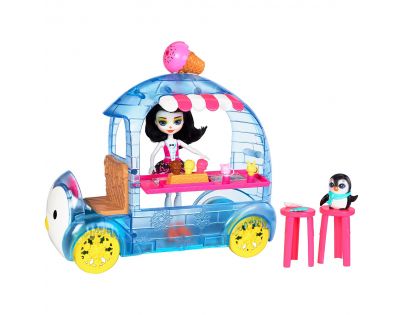 Mattel Enchantimals Zmrzlinový vozík s tučňákem