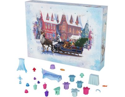 Mattel Frozen Adventní kalendář s malými panenkami 2024 - Poškozený obal