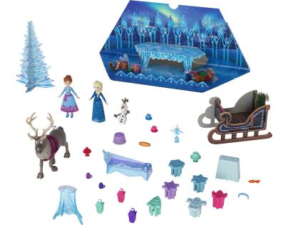 Mattel Frozen Adventní kalendář s malými panenkami 2024 - Poškozený obal