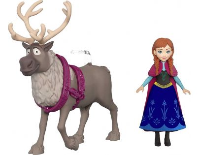 Mattel Frozen malá panenka Anna a Sven