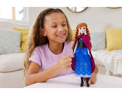 Mattel Frozen panenka Anna v modročerných šatech 29 cm