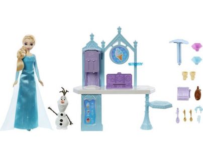 Mattel Frozen zmrzlinový stánek s Elsou a Olafem herní set