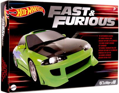 Mattel Hot Wheels Tematický angličák Rychle a zběsile 10 ks