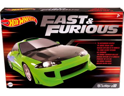 Mattel Hot Wheels Tematický angličák Rychle a zběsile 10 ks