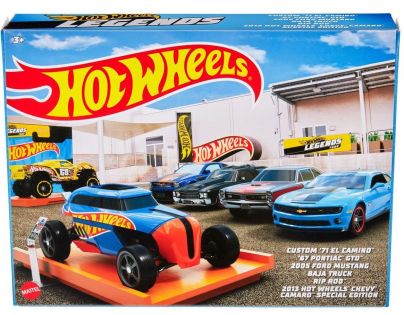 Mattel Hot Wheels Tematický angličák Legendy 6 ks