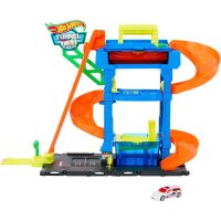 Mattel Hot Wheels City Color shifters automyčka s otočným tunelem - Poškozený obal