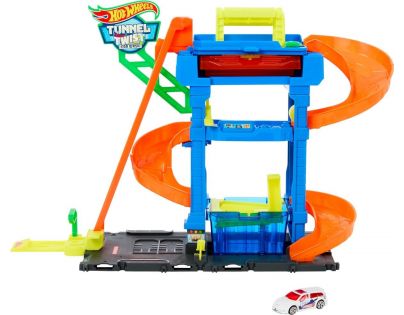 Mattel Hot Wheels City Color shifters automyčka s otočným tunelem